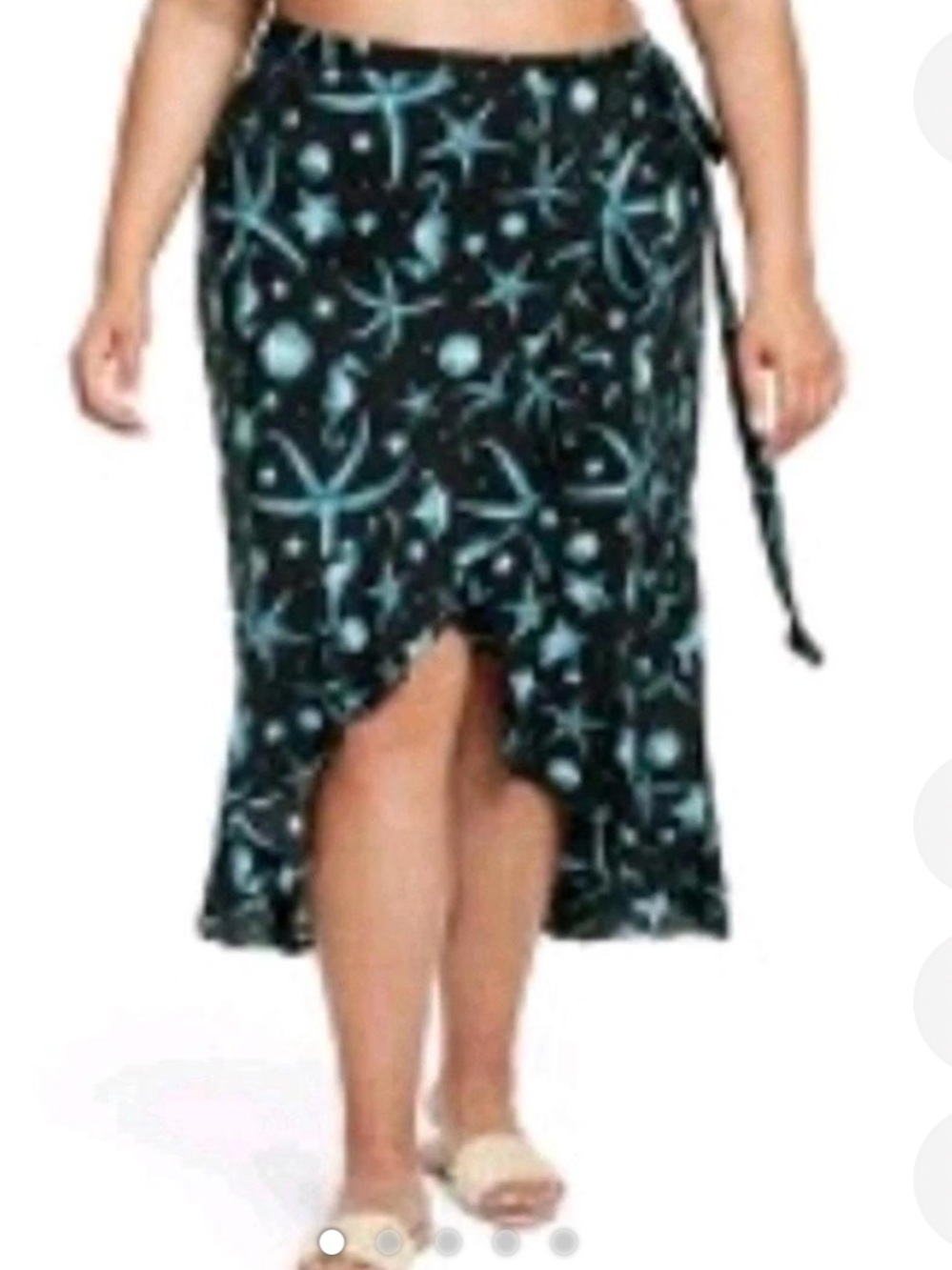 AGUA BENDITA X TARGET Deep Sea Print wrap Skirt Size 3x NEW